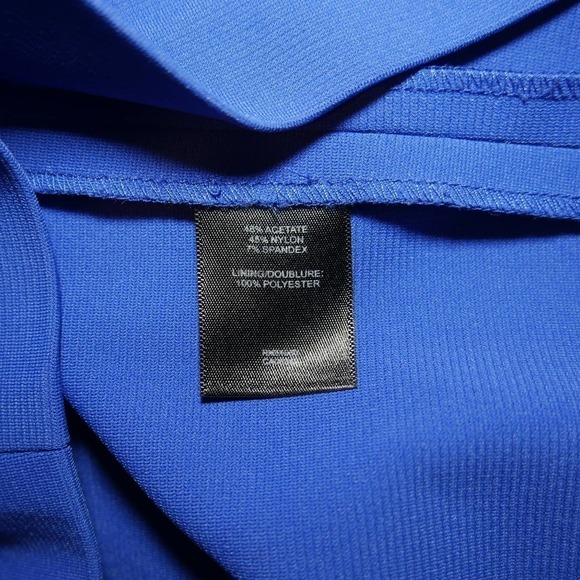 ROBERT Rodriguez Cobalt Blue Peplum Pencil Mini Dress EUC Size 8 - Picture 10 of 11